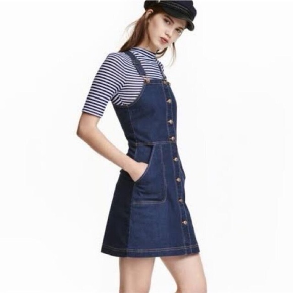 Divided H&M Denim Overall Skirt - Picture 1 of 6